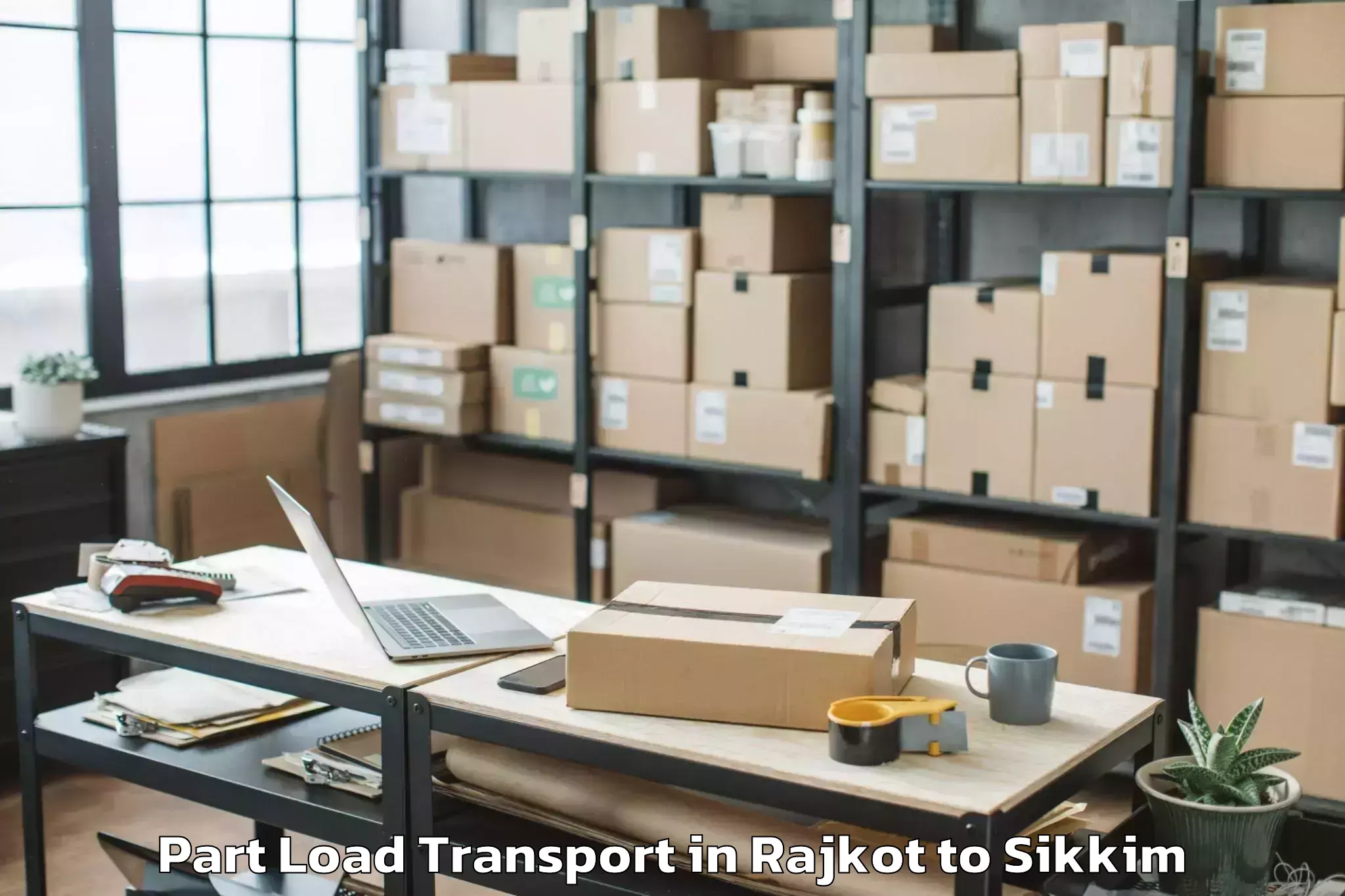 Get Rajkot to Geyzing Part Load Transport